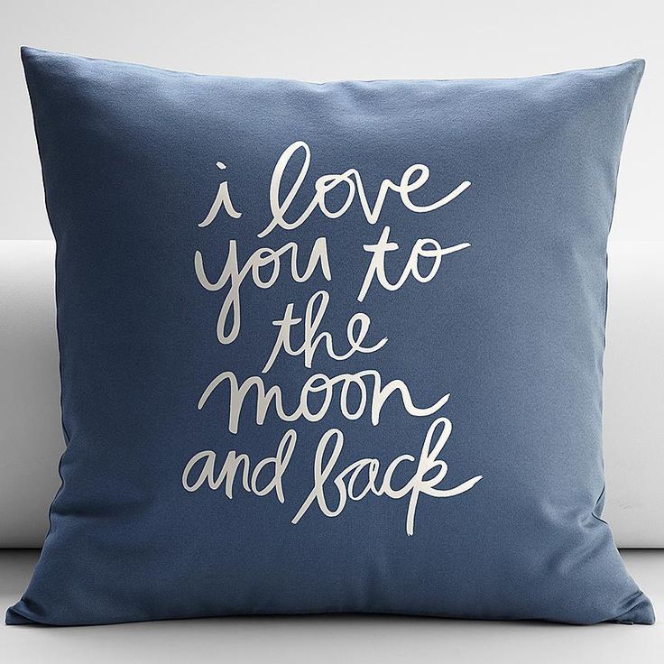Grandparents gifts: love you to the moon and back pillow throw pillow cover