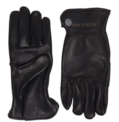 Hipster gifts: handmade-in-the-USA black leather gloves