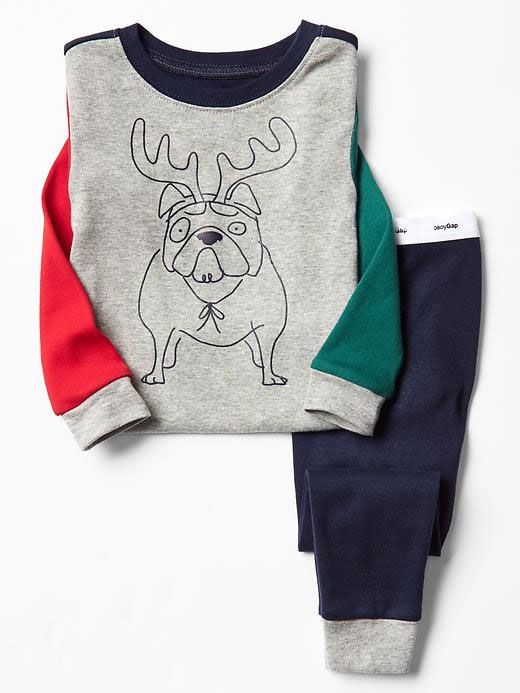 Gifts for Baby's First Christmas: christmas bulldog pajamas