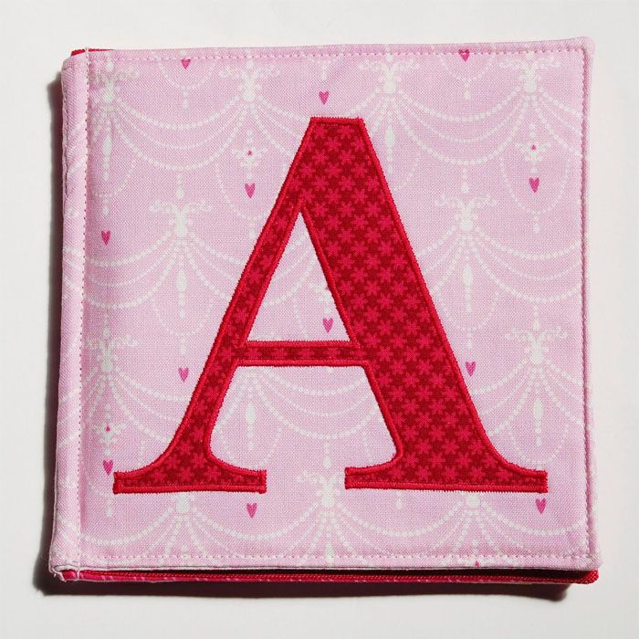 Gifts for Baby's First Christmas: custom monogrammed cloth book
