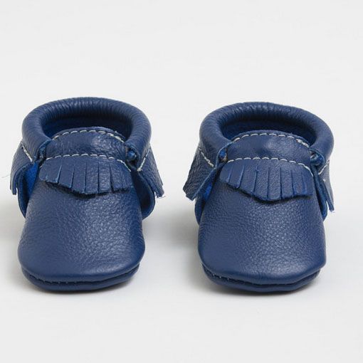 Cool Gifts for Baby's First Hanukkah: handmade baby moccasins from Freshly Picked