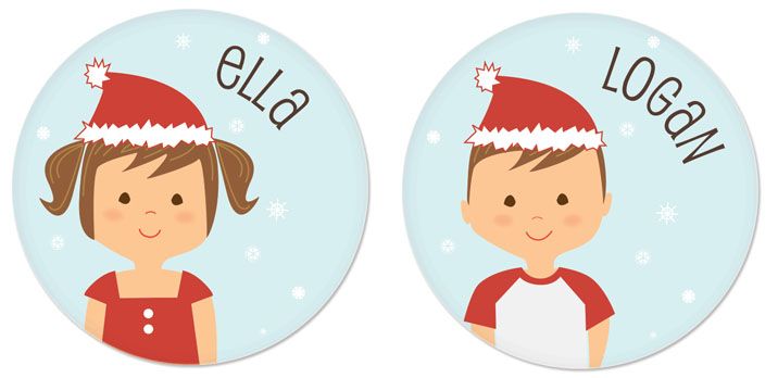 Personalized holiday gifts for kids: personalized christmas plates