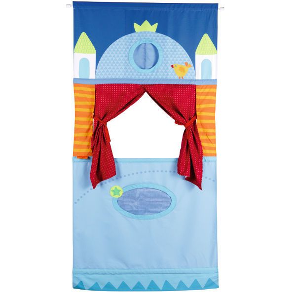 Gifts of preschool toys for pretend play: doorway puppet theater