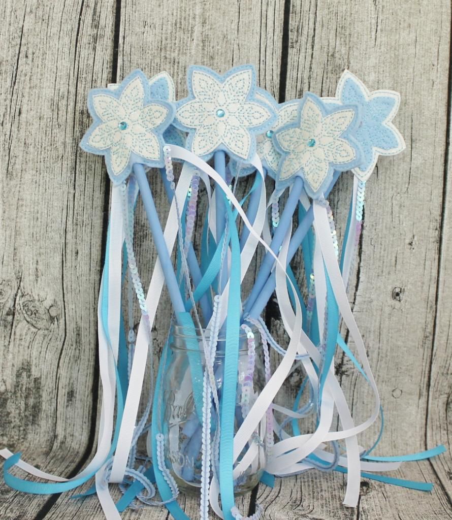 Frozen holiday gifts for kids: embroidered snowflake wand