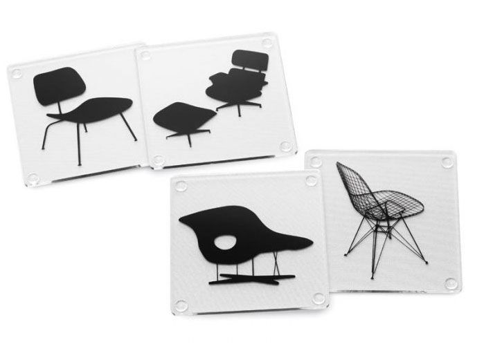 Hostess Gifts: eames chairs coaster set