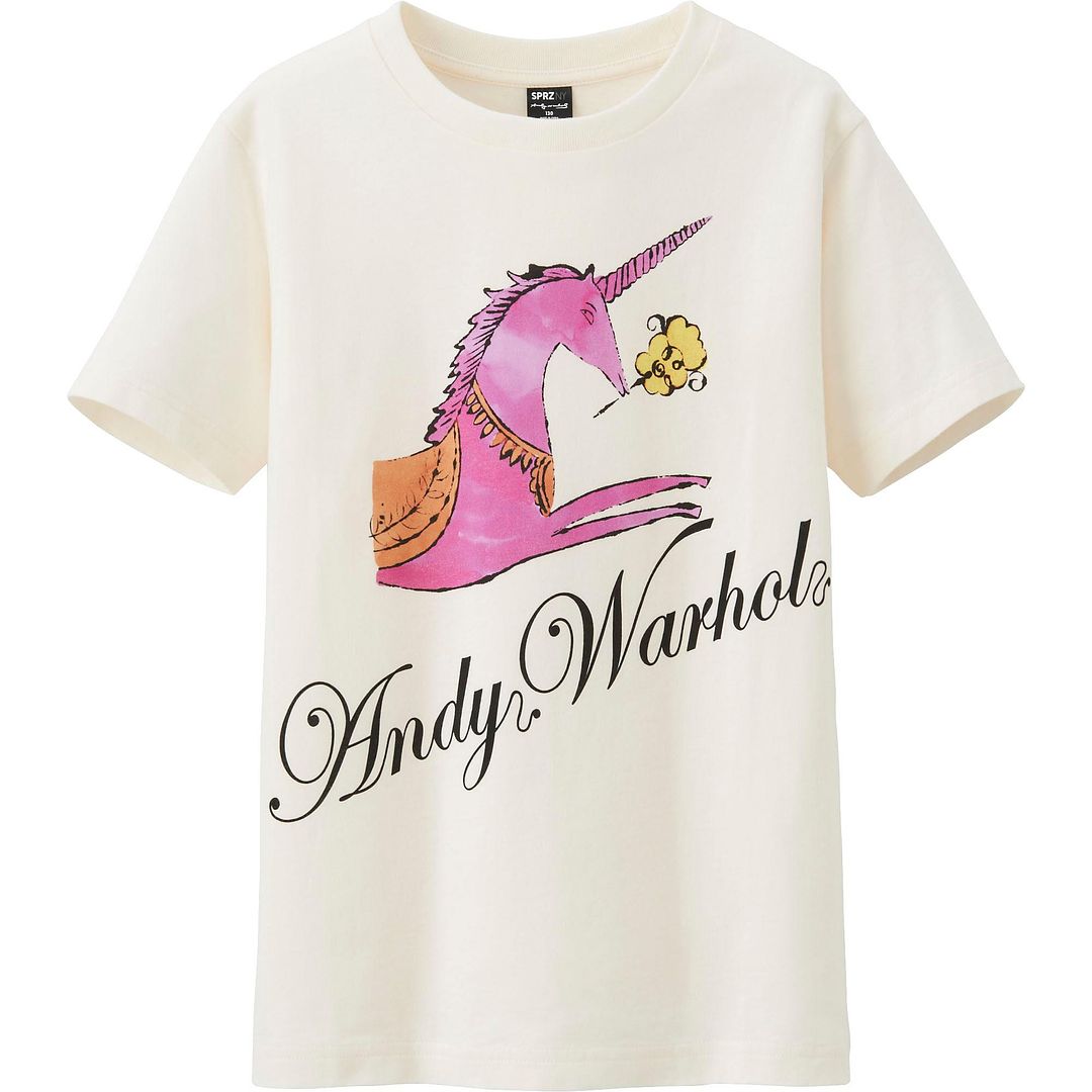 Cool gifts for kids under $15: andy warhol unicorn tee