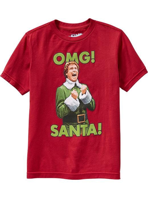 Creative stocking stuffers for kids: OMG Santa tee