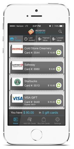 GoWallet gift card app