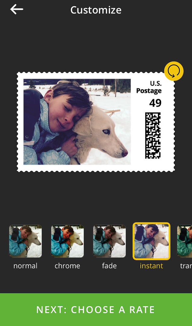 20Stamps: Customized photo stamps