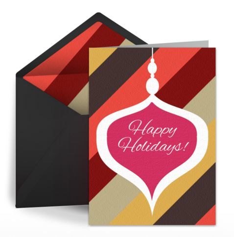 Send holiday ecards at the Punchbowl greeting card website 