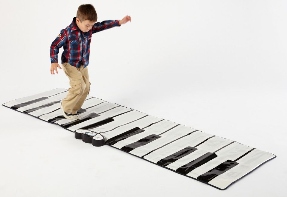 Best little kids tech toys and gifts: Giant Piano mat at Sharper Image