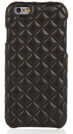Stylish tech gifts for women: quilted leather iPhone case