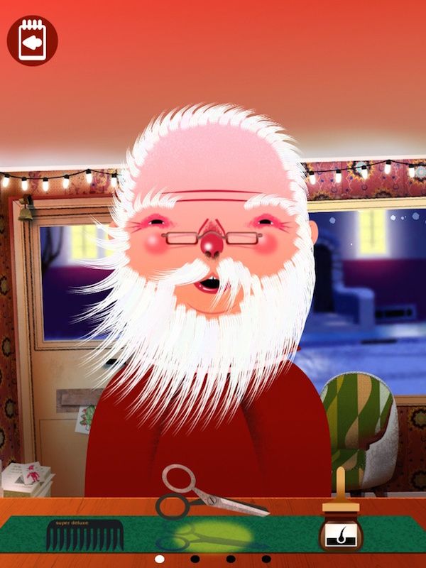 Best Christmas apps for kids: Toca Hair Salon Christmas lets kids give Santa a shave and a silly styling
