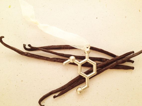 Vanillin molecule: Geeky holiday ornaments