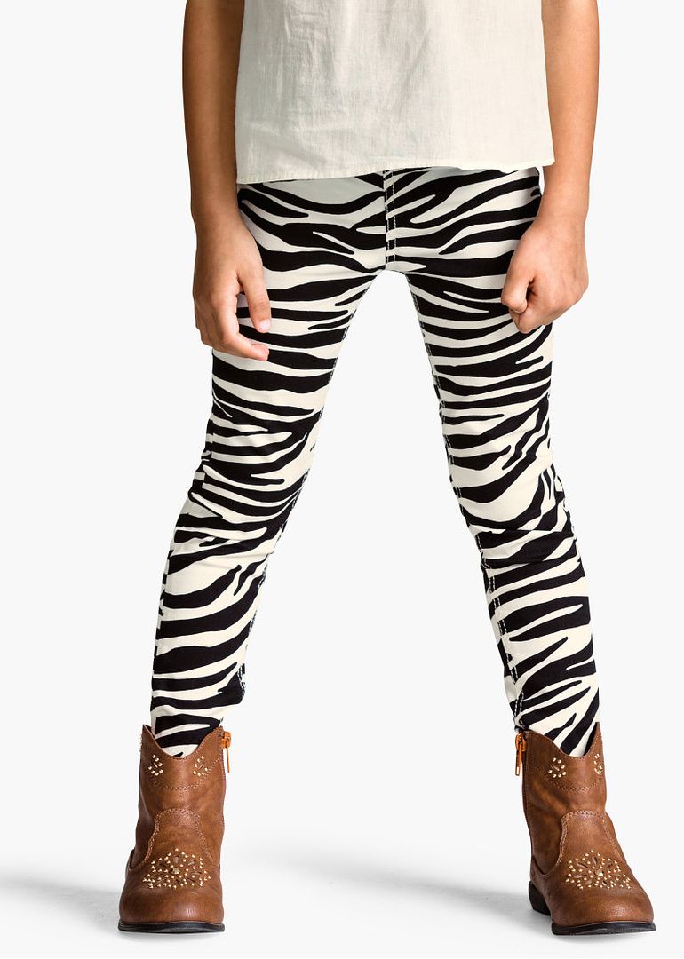 Safari prints: Zebra print treggings at H + M | Cool Mom Picks