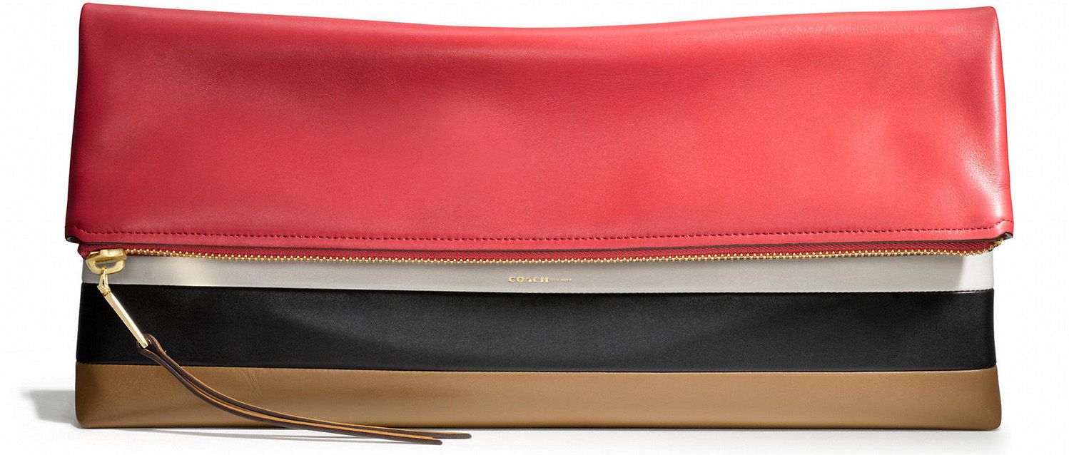 New Coach bags: Colorblock clutch | Cool Mom Picks