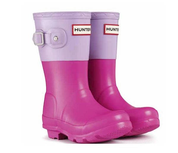 Pantone Orchid: Hunter Color-block kids' boots | Cool Mom Picks