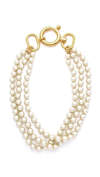 Fallon triple strand pearl necklace | Cool Mom Picks
