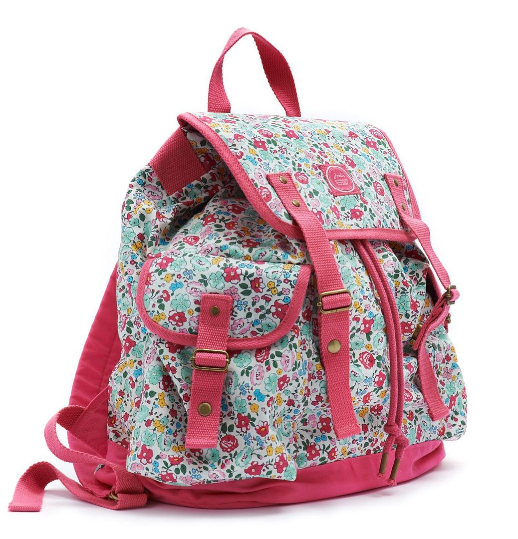 Girls' floral clothes: Floral Rucksack at Joules | Cool Mom Picks