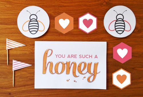 Valentine's classroom treats: honey printables | Cool Mom Picks