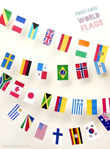 Olympics printable world flags | Cool Mom Picks 