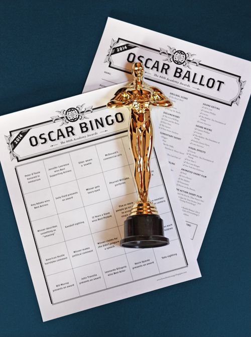 Oscars bingo and ballot by How About Orange | Cool Mom Picks