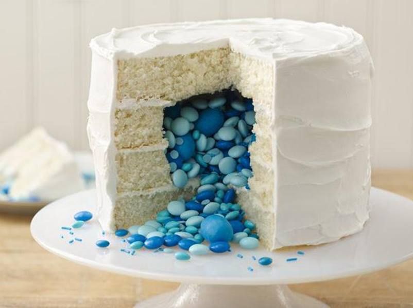 Gender Reveal Cake idea from Betty Crocker