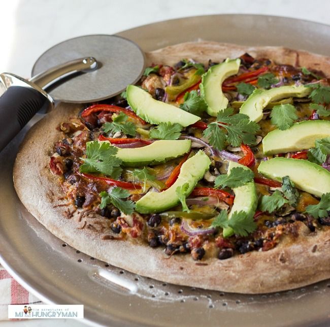 Healthy Vegetarian Mexican Pizza recipe | Cool Mom Picks