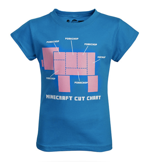 Minecraft Pork Chop shirt for girls | Cool Mom Tech