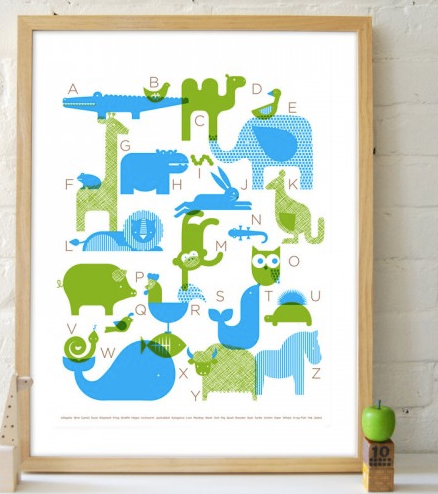 Alphabet Poster by Petit Collage | Cool Mom Picks