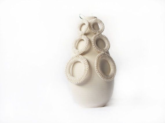 Aliquid winter white crochet earrings | Cool Mom Picks