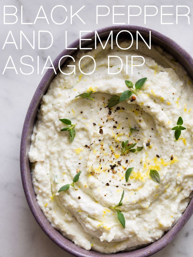 Black Pepper and Lemon Asiago Dip | Super Bowl recipes | Cool Mom Picks