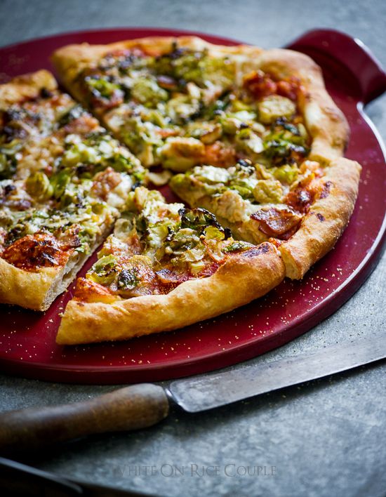 Brussels Sprouts and Bacon Pizza recipe | Cool Mom Picks