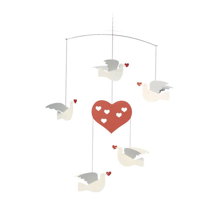 Flenstead dove and heart mobile | Cool Mom Picks