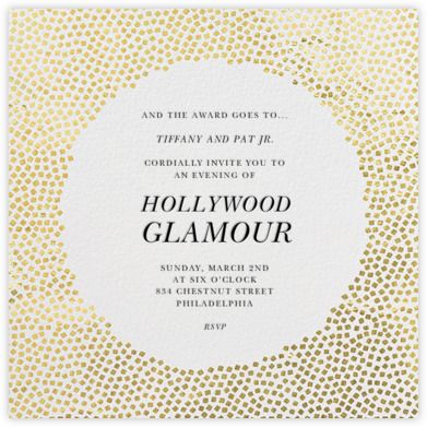 Golden Globes invitation | Cool Mom Picks