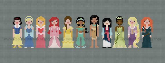 Disney Princess cross stitch pattern | Cool Mom Picks