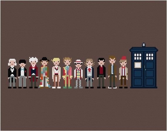 Doctor Who and Tardis cross stitch pattern | Cool Mom Picks