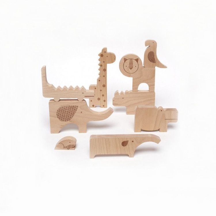Safari Jumble wooden toys at Willo Baby | Cool Mom Picks