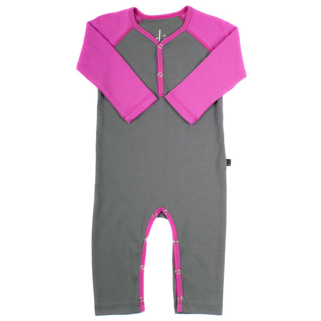 Axl organic infant clothing: orchid henley romper |mompicksprod.wpengine.com