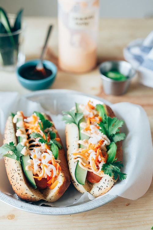 Bahn Mi hot dog recipe at My Name is Yeh | Cool Mom Picks