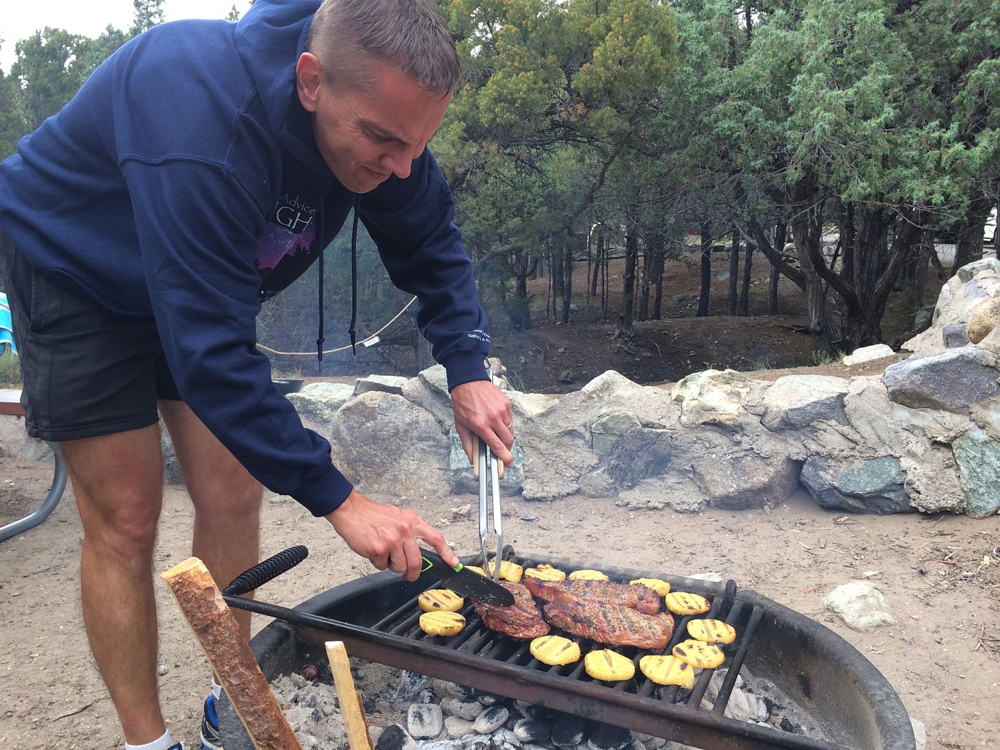 Steak and polenta cooked on the grill | Cool Mom Picks