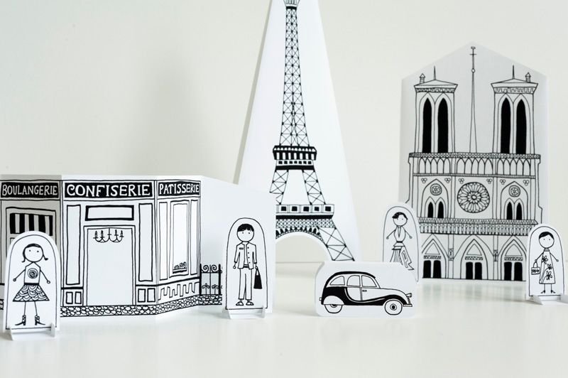 French gifts for kids: Made by Joel printable Paris city | Cool Mom Picks