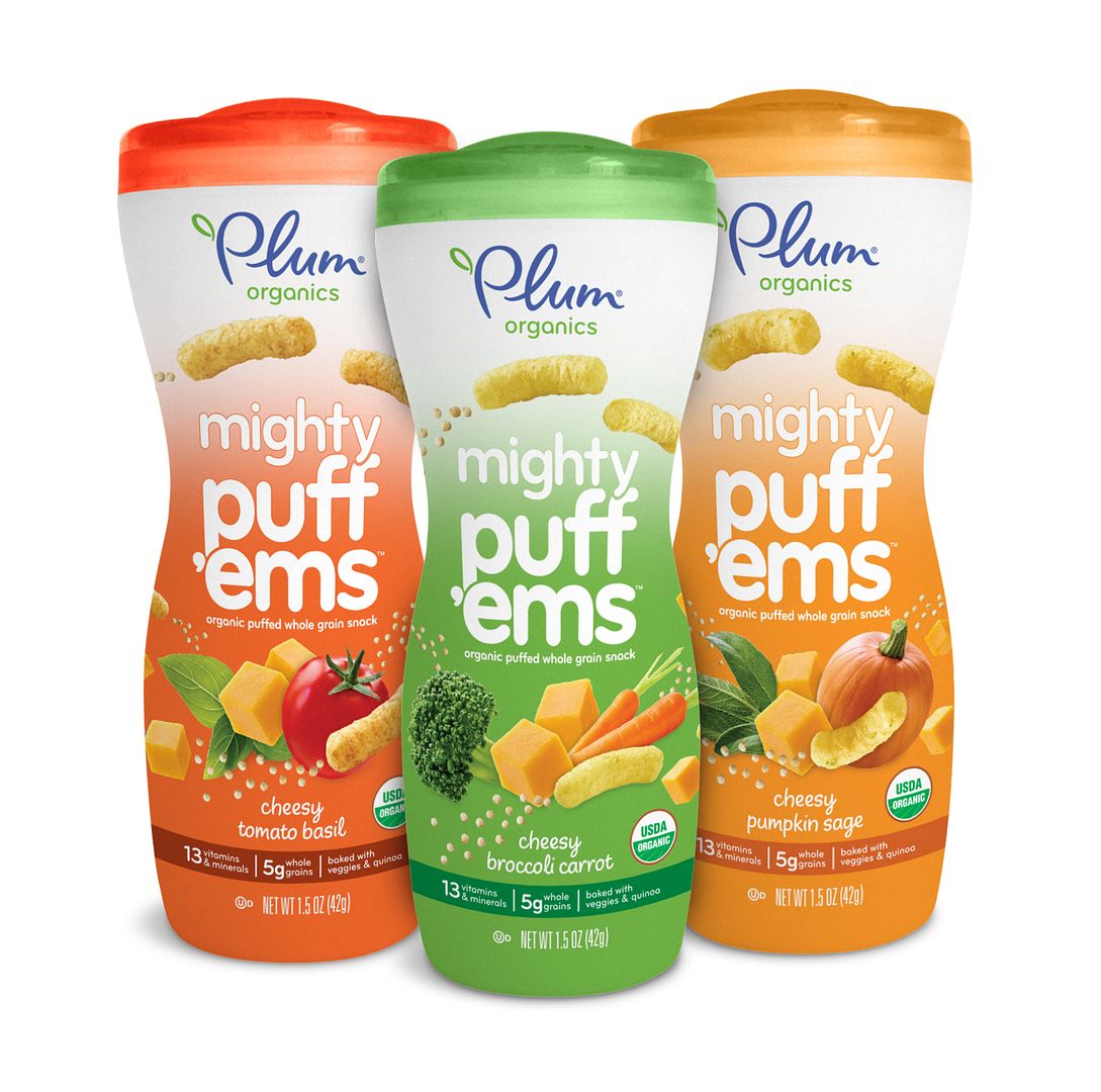 Plum Organics healthy new snacks made just for toddlers