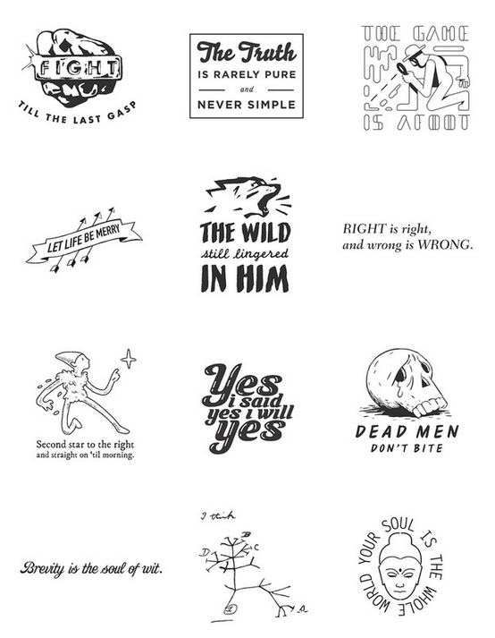 Litograph Literary Temporary Tattoos | CoolMomPicks.com