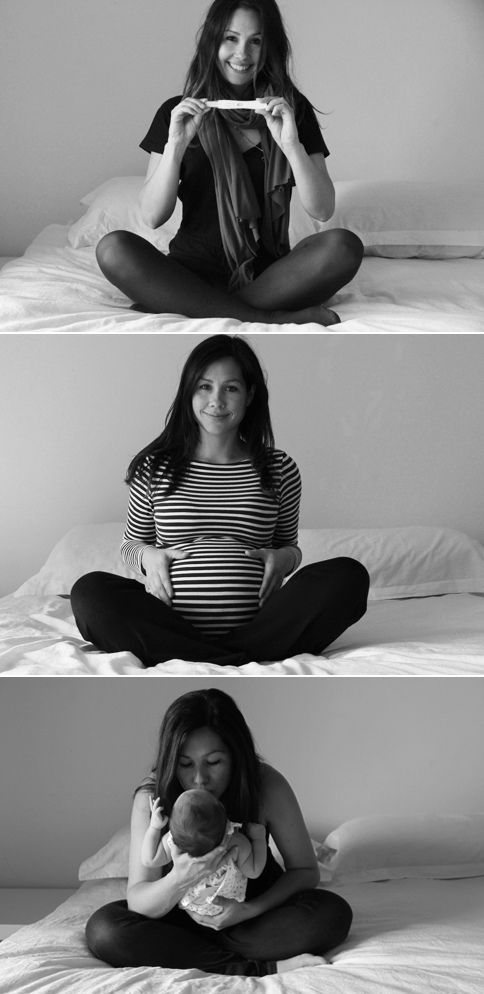 Creative birth announcement photo ideas |Pregnant, Bump, and Baby photo by Bron Bates for Baby Space
