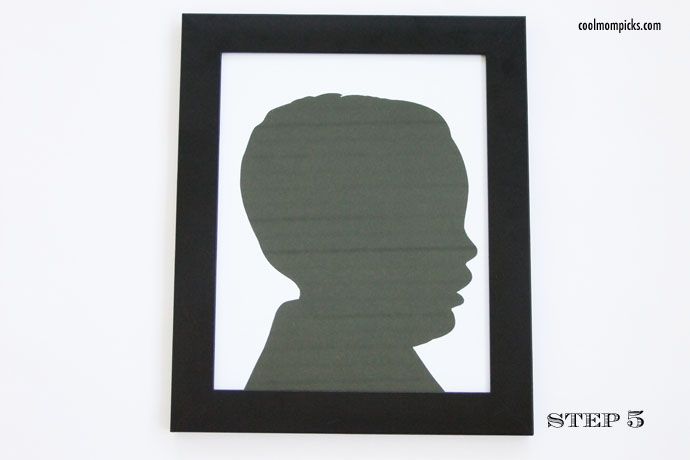 Framed silhouette portrait | Cool Mom Picks