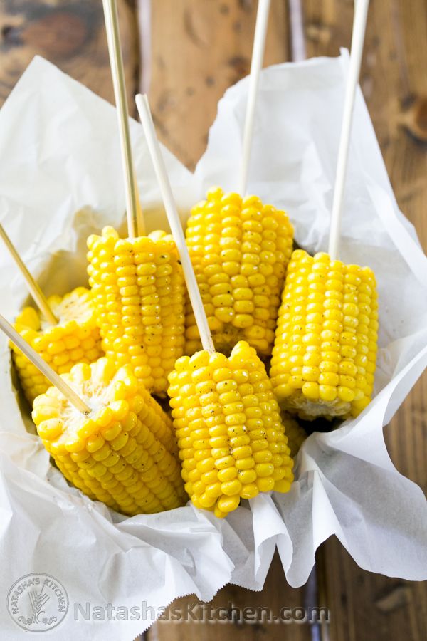 Travel snack recipes: 15-Minute Corn on the Cob at Natasha's Kitchen