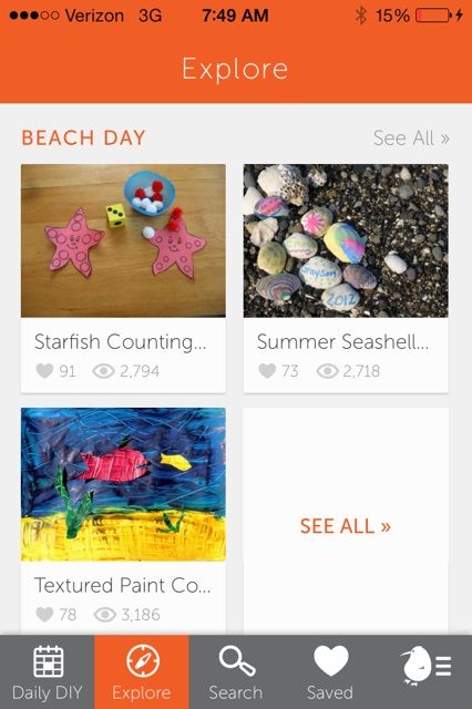 Kiwi Corner app crafting options | Cool Mom Tech