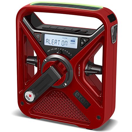 Best tech gear for camping and hiking: Eton American Red Cross FRX3 weather radio 