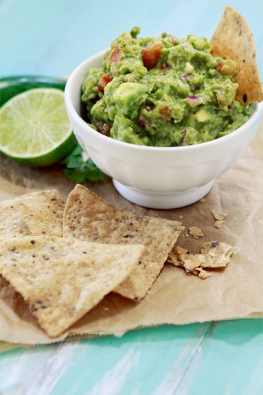 Vegetarian Father's Day recipes: Roasted Tomatillo Guacamole at Good Life Eats 